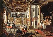 Renaissance Interior with Banqueters f BASSEN, Bartholomeus van